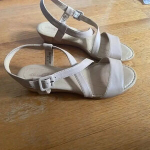 Born Crown Leather Wedge Sandals